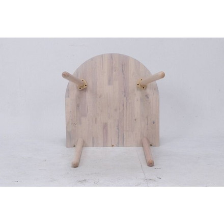 ダイニング3点セット ホワイトウォッシュ 幅70cm 奥行70cm 高さ91.5cm