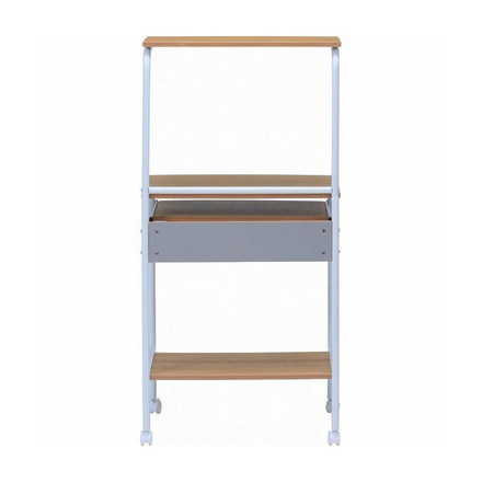 机 PCデスク シンプル ナチュラル 幅60cm 奥行48cm 高さ122cm