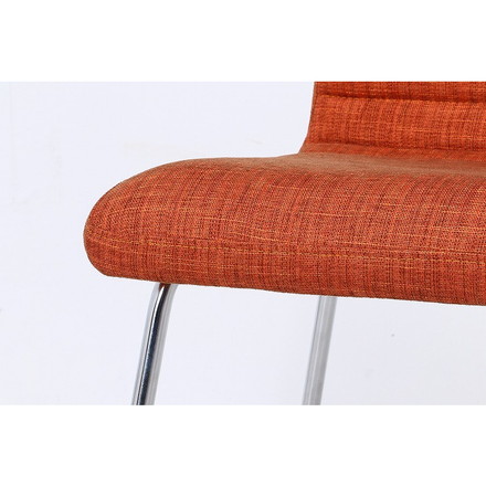 チェアー ファ W490×D560×H870mm 480mm ウレタンフォーム スチール オレンジ