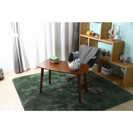 リビングテーブル W900×D500×H550mm 天然木化粧繊維板