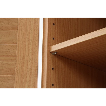 ルーバーシューズボックス W600×D330×H1010mm ナチュラル