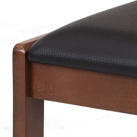 ダイニングチェア W410×D486×H790mm 430mm 天然木(ラバーウッド) ブラウン