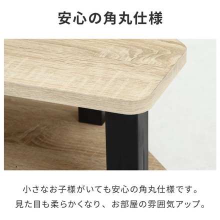 工具不要 コーナーテレビ台 コーナー用 幅100cm オープンラック 木目調 収納家具 テレビボード リビングボード オーク