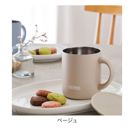 THERMOS サーモス 真空断熱マグカップ 280ml フタ付き 保温マグカップ ステンレスマット