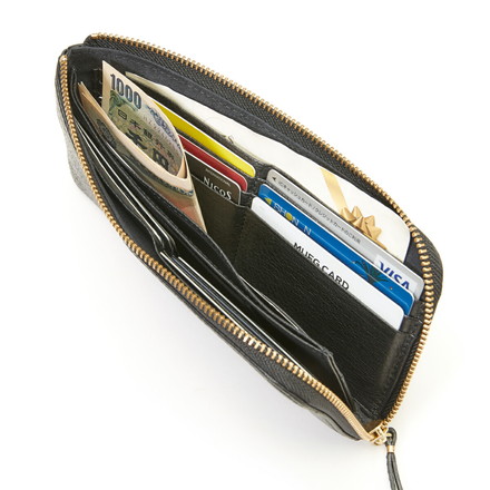 スロウ Deer Lzip long wallet 長財布 SLOW SO845K black GRAY(#15)