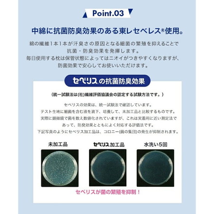 整体枕 抗菌防臭 頸椎安定 凹枕 丸洗いOK くぼみ 横向き枕 日本製 ピロー 東レ セベリス使用 かため やわらかめ