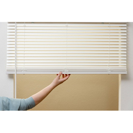 フレキシブラインド25 88×98cm ブラインド カーテンレール 取付可能 賃貸 コードレス 腰高窓 小窓 お手頃