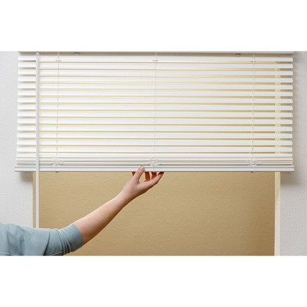 フレキシブラインド25 88×138cm ブラインド カーテンレール 取付可能 賃貸 コードレス 腰高窓 小窓 お手頃