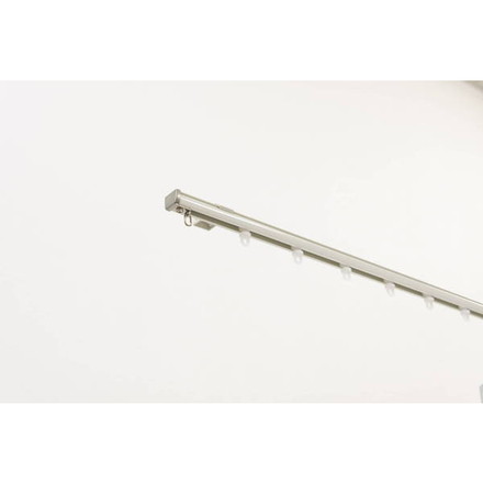 アルミ 静音 カーテンレールミュート 1.82m シングル 伸縮 ブラインドロールスクリーン 遮光カーテン ブラック（I0874）