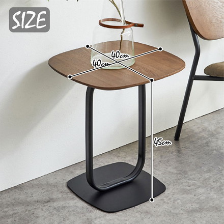 サイドテーブル 幅40cm ソファテーブル スチール脚 ラウンドテーブル 丸テーブル カフェテーブル テーブル 机 リビングテーブル 北欧 モダン