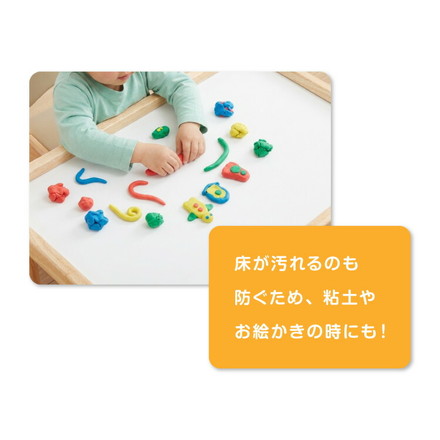 折りたたみ プレイテーブル 75×50cm 折りたたみテーブル 子供 子ども テーブル ローテーブル 省スペース 折りたたみ可能 遊び おもちゃ お絵描き 玩具 木製テーブル 室内遊び 室内用テーブル babynug ナチュラル×ホワイト