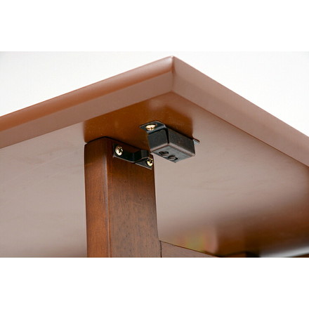 萩原 折りたたみテーブル VT-7812DBR テーブル 折り畳み式 簡単