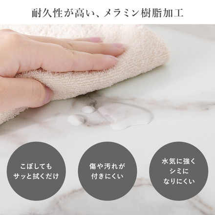 カフェテーブル&チェア2脚 3点セット 貝殻モチーフ ベロア調 直径65cm 円形 テーブル 白 ホワイト 大理石調 ダークブルー