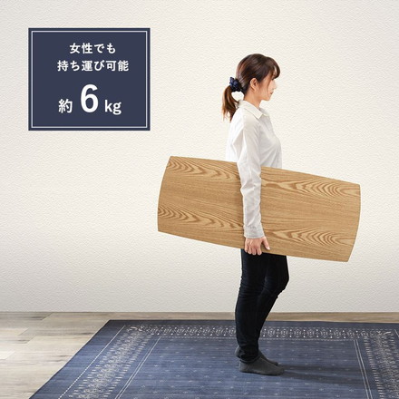 折りたたみテーブル センターテーブル 折れ脚 95×40cm 天然木 モダン北欧 韓国インテリア UV塗装 折り畳み 収納 コンパクト 省スペース ブラウン