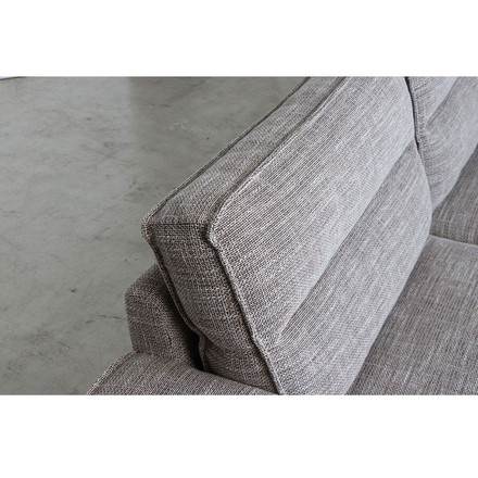 ソファ ヘボン UP 東馬 ソファ 3人掛け ブラウン おしゃれ 木脚 クッション付き 北欧風 リビングソファ