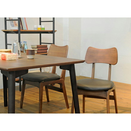 ダイニングチェア 2脚セット シンプル 北欧 天然木 木製 木目 一人暮らし 新生活 肘無し 背もたれ