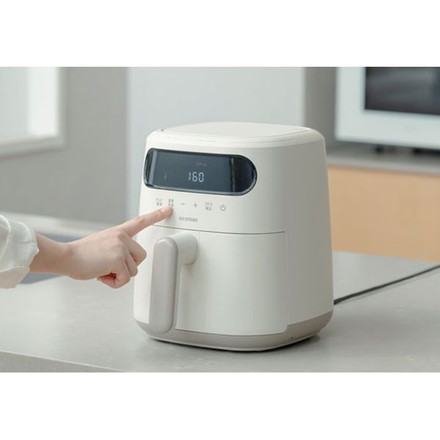 エアフライヤー FV-M30A-C アイリスオーヤマ 過熱水蒸気エアフライヤー 冷凍食品対応 スチームモード搭載 アイボリー キッチン家電 電気フライヤー 家庭用