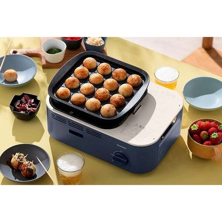 減煙焼肉マルチカセットコンロ IGC-GYNT1-A アッシュネイビーアイリスオーヤマ