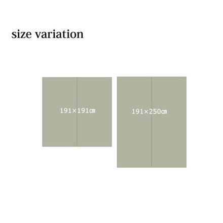 い草ラグ 国産 ラグ カーペット 約2畳 正方形 Fレンガ ブラウン 約191×191cm 裏:ウレタン