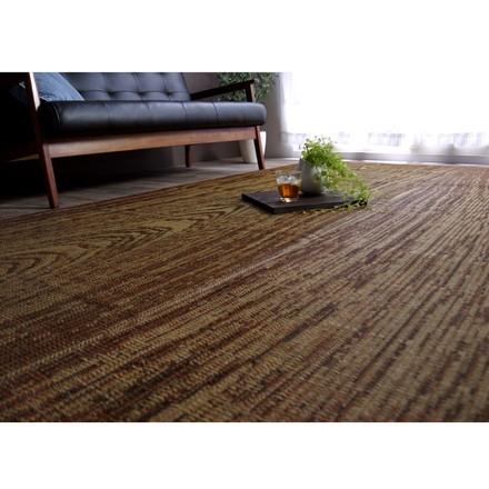 い草ラグ 国産 カーペット Fウォール 約140×200cm 敷き物 い草ラグ 裏貼り有り 1.8畳