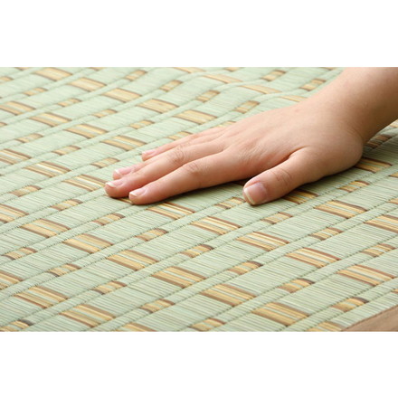 掛川織 い草カーペット 『雲仙』 ベージュ　江戸間3畳（約174×261cm)