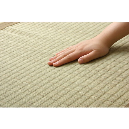 純国産 沖縄ビーグのラグ 『DX沖縄ビーグ』 約191×250cm（裏:不織布）