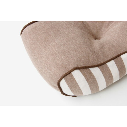 クッション 低反発 使用 腰当て マイクロファイバー 無地 エルマー ピンク 約42×20cm