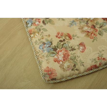 クッション リビング フリーシート エレガンス 花柄 モニエール ベージュ 約48×136cm