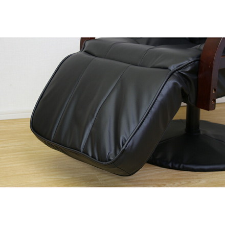 リクライニング回転座椅子 フット付ハイタイプ 6段階調整 フットレスト14段階 フットレスト付き リクライニングチェア