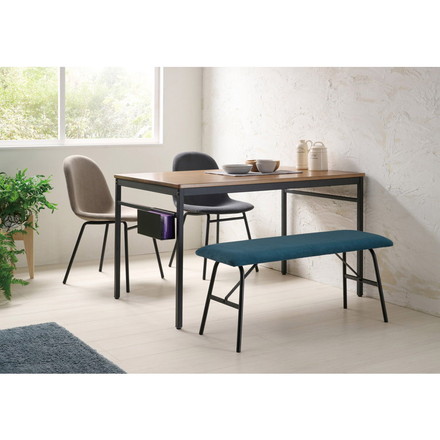 ダイニングテーブル 幅120cm 4人掛け 4人用 天然木 木製 北欧 スチール脚