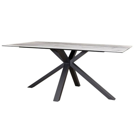 筑波産商 ダイニングテーブル セラミック天板 TK ホワイトクォーツ 165×90×72 Brescia 幅165cm