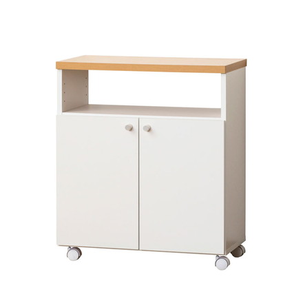 日本製 キッチンカウンター キッチンワゴン 幅60cm キャスター付き スリム 収納 大容量 キッチン収納 簡易デスク