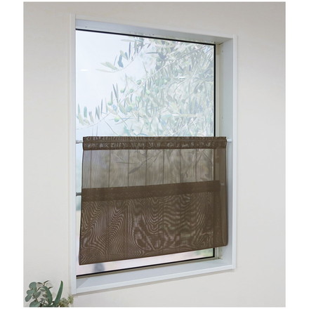 日本製 小窓レースカーテン 約巾70cm×丈90cm 小窓 カフェカーテン 遮熱 断熱 目隠し人気 北欧 シンプル