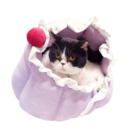 ペッツルート 猫用 夏用 ベッド クッション ニャンとも涼やかゼリー ブドウ ペットベッド 猫用ベッド 洗える 手洗い