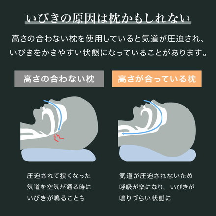 ギフト仕様 いびき軽減枕 パイプ 高さ調節可能 パイプ枕