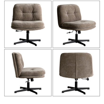 ラウンジチェア ラウンジ チェア イス 椅子 いす ロッキング 昇降 回転機能 シンプル スチール脚 グレージュ