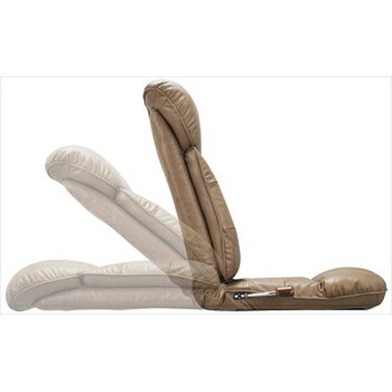 スーパーソフトレザー座椅子 -彩- YS-1310 13段階リクライニング ブラック