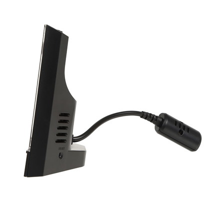 MAG 目覚まし時計 置き時計 電波時計 デジタル AC電源 カラー液晶 光る 見やすい 温度計 カレンダー 電子音