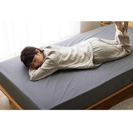 ボックスシーツ クイーン 綿100% コットン オールシーズン 着脱簡単 通気性 弾力性 耐久性 保温性 寝具 グレージュ