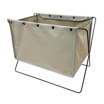 収納ボックス フロアーラック ボックスタイプS グレージュ ベストコ 荷物置き 折りたたみ 収納 荷物 便利 コンパクト カバン置き 収納ケース カゴ 手荷物 軽量 持ち運び 汚れにくい シンプル 無地