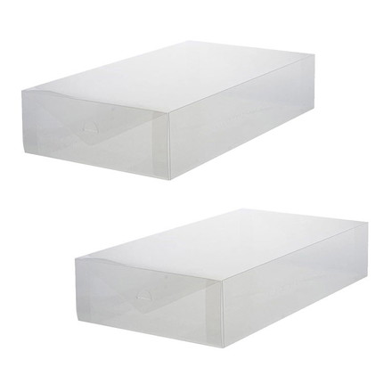 ブーツボックス シューズケース 2個セット ベストコ ゼーエン ブーツ ロングブーツ 靴 収納 サイドオープン レディース メンズ クリア 透明 折り畳み 組み立て 整理 整頓 コンパクト 蓋付き