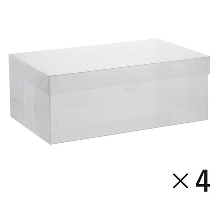 シューズボックス シューズケース 4個セット ベストコ ゼーエン 靴 収納 フルオープン メンズ クリア 透明 スニーカー 折り畳み 組み立て 整理 整頓 コンパクト ウォークインクローゼット 蓋付き