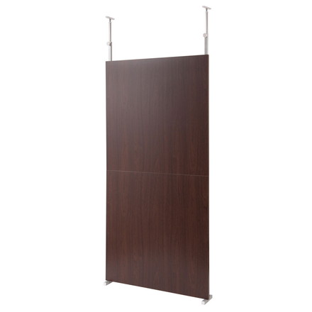 パーテーション 幅90 ブラウン ボードタイプ 間仕切り つっぱり 仕切り パネル シンプル オフィス リモートワーク