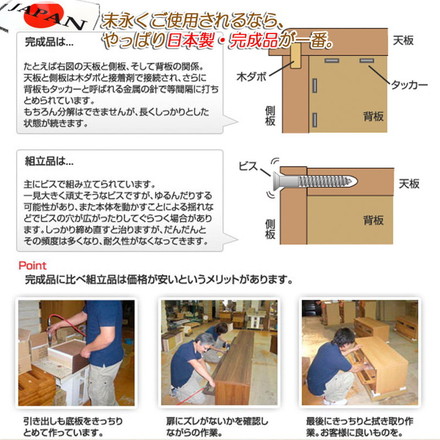 Kaiser 天然木スリムチェスト 幅80 ブラウン パイン オシャレ FAX台 ヴィンテージ 薄型 収納