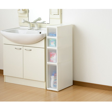 リセ スリムストッカー 幅18cm 引出し4段 S2M1L1 日本製 JEJ ジェイイージェイ すき間収納 隙間