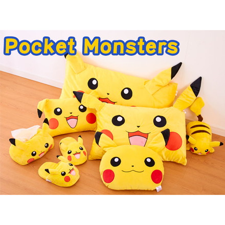 Pocket Monsters ポケットモンスター ピカチュウ フェイス ダイカット枕 L