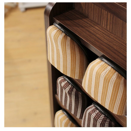 白井産業 ガルバートン スリッパラック 四段 4段 幅27cm 四段 靴置き 木目調 おしゃれ かわいい 収納 スリッパ置き オープンラック シューズラック スリッパスタンド 1梱包