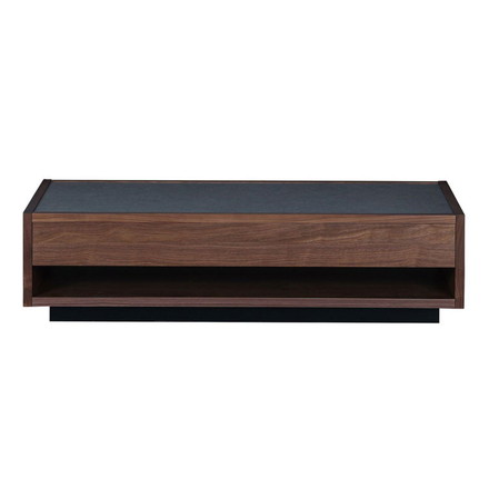 センターテーブル 国産 幅120cm メラミン素材 防汚 耐熱 傷に強い お手入れ簡単 引き出し 収納 オープン収納