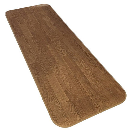 キッチンマット 60×180 抗菌 防カビ さらっと加工 ペット マット フローリング クッションフロア CF ラグ ブラウン