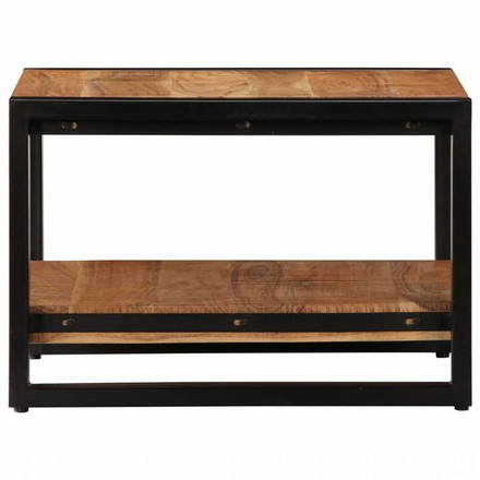 vidaXL コーヒーテーブル 60x60x40cm アカシア無垢材家具 テーブル アクセントテーブル コーヒーテーブル